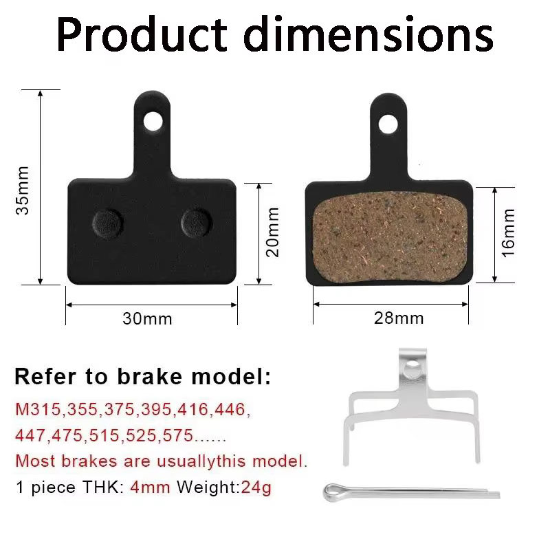 Plaquettes de frein pour vélo