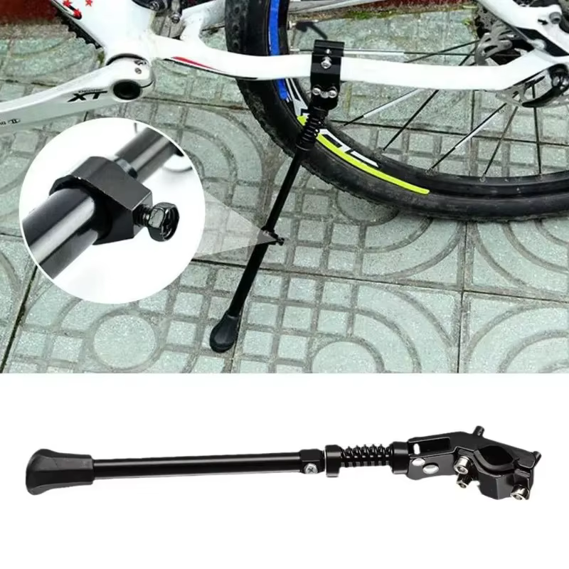 Béquille de vélo réglable multi-modes pour VTT – Support latéral arrière solide et fiable – Accessoire de cyclisme essentiel