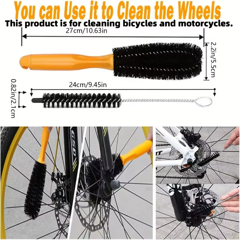 Kit de nettoyage de vélo 10 pièces