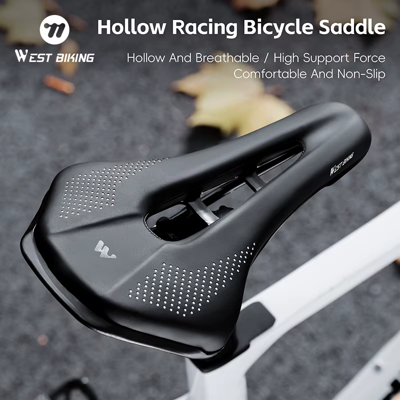 WEST BIKING Selle de vélo creuse ultralégère pour vélo de course