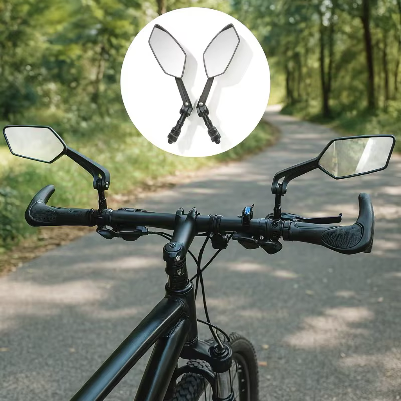 Rétroviseur grand Angle rotatif réglable pour guidon de vélo de route