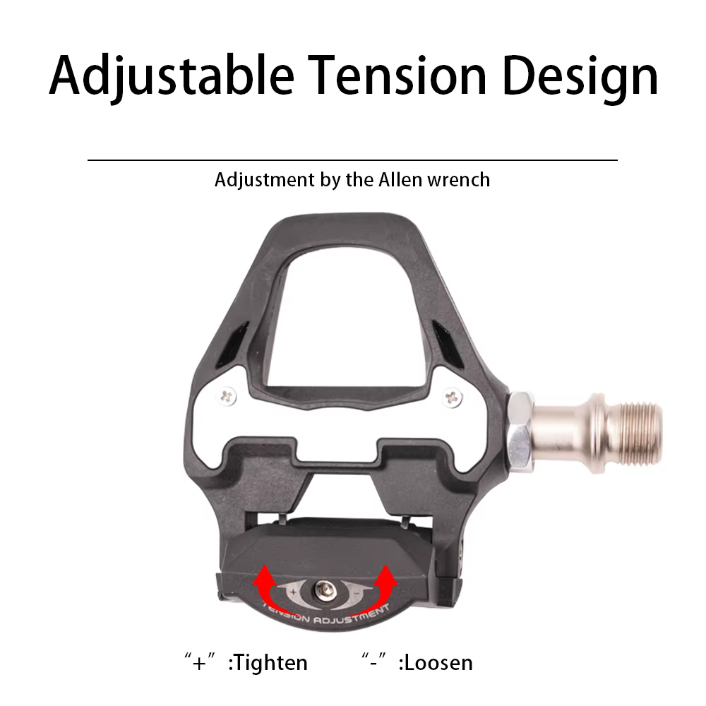RIRO vélo de route ultraléger pédale sans clip vtt autobloquant cyclisme DU + crampons de roulement système SPD