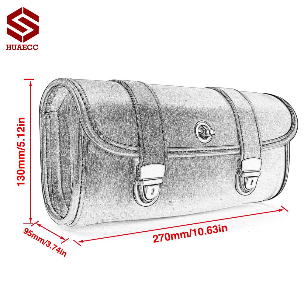 Sac à outils en forme de baril pour moto