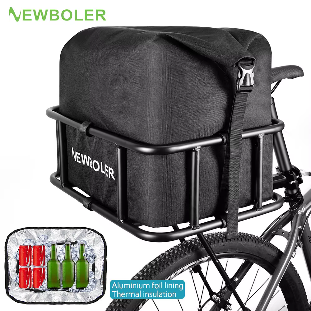 Panier de vélo arrière avec grand panier de support de vélo arrière pour vélo