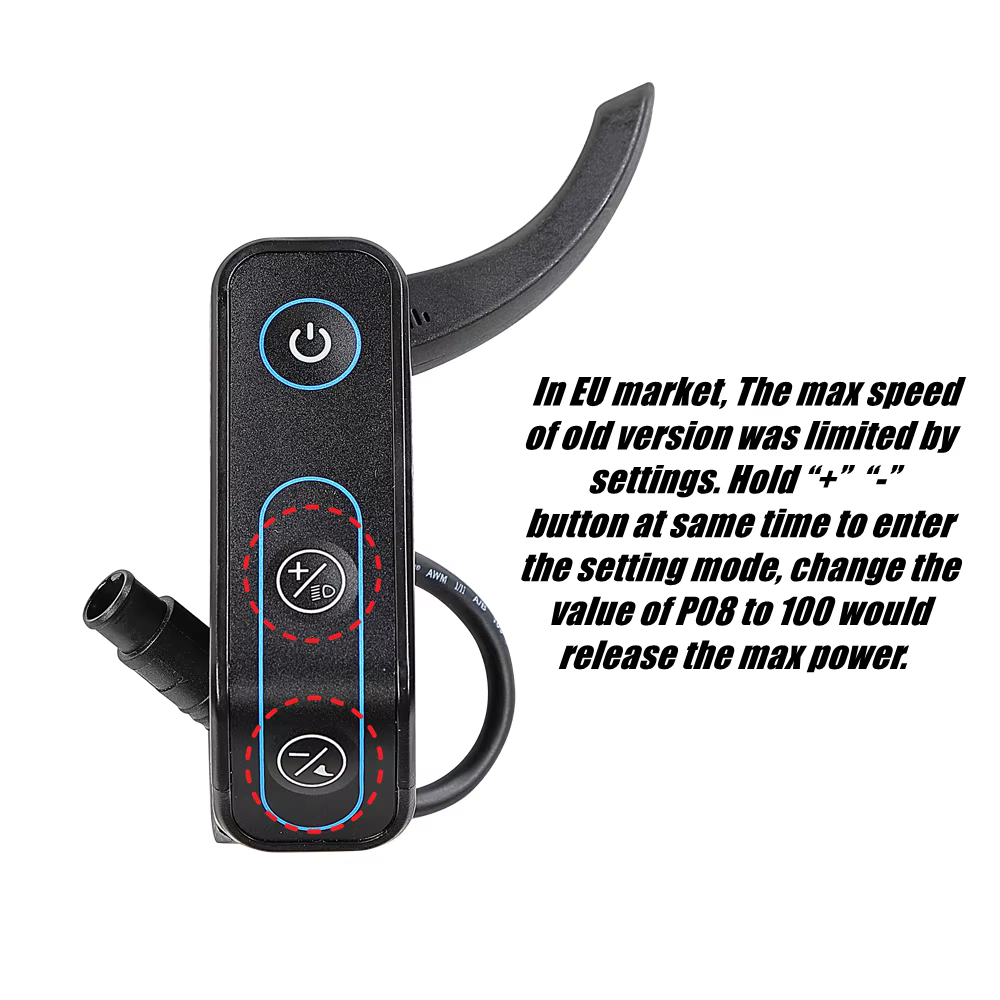 Contrôle de vitesse à distance pour certains scooters électriques AUSOM L1 L2 L2 MAX DT2 PRO K20 GOSOUL 2 pour passer à