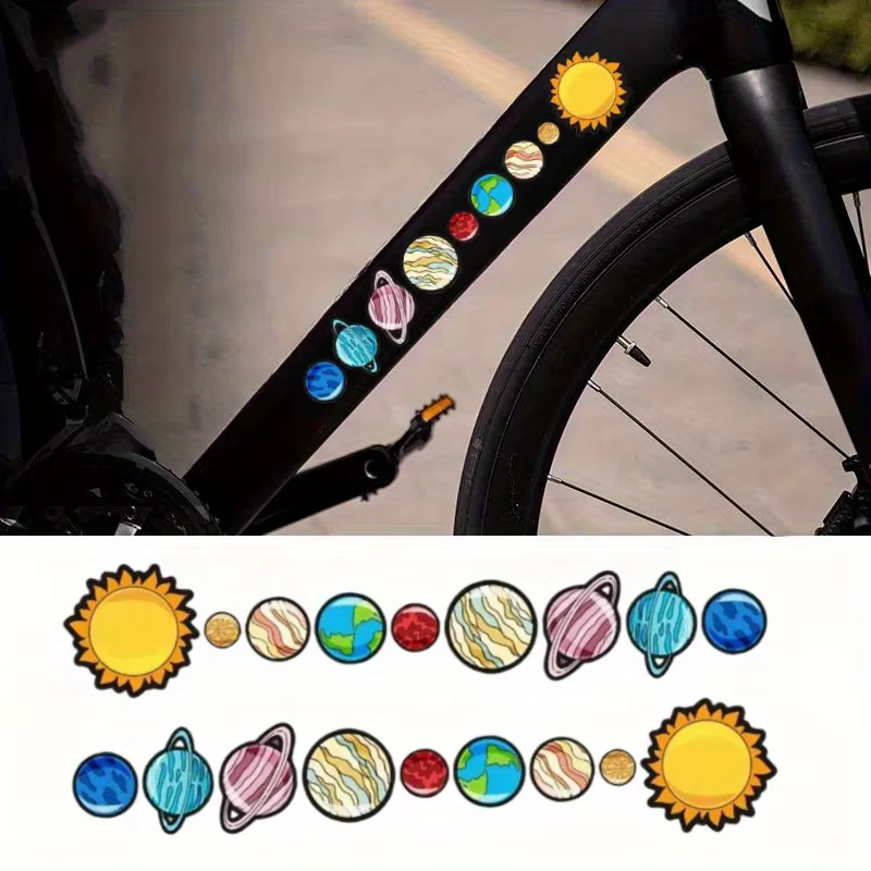 Autocollant de vélo 2D plat 2 pièces