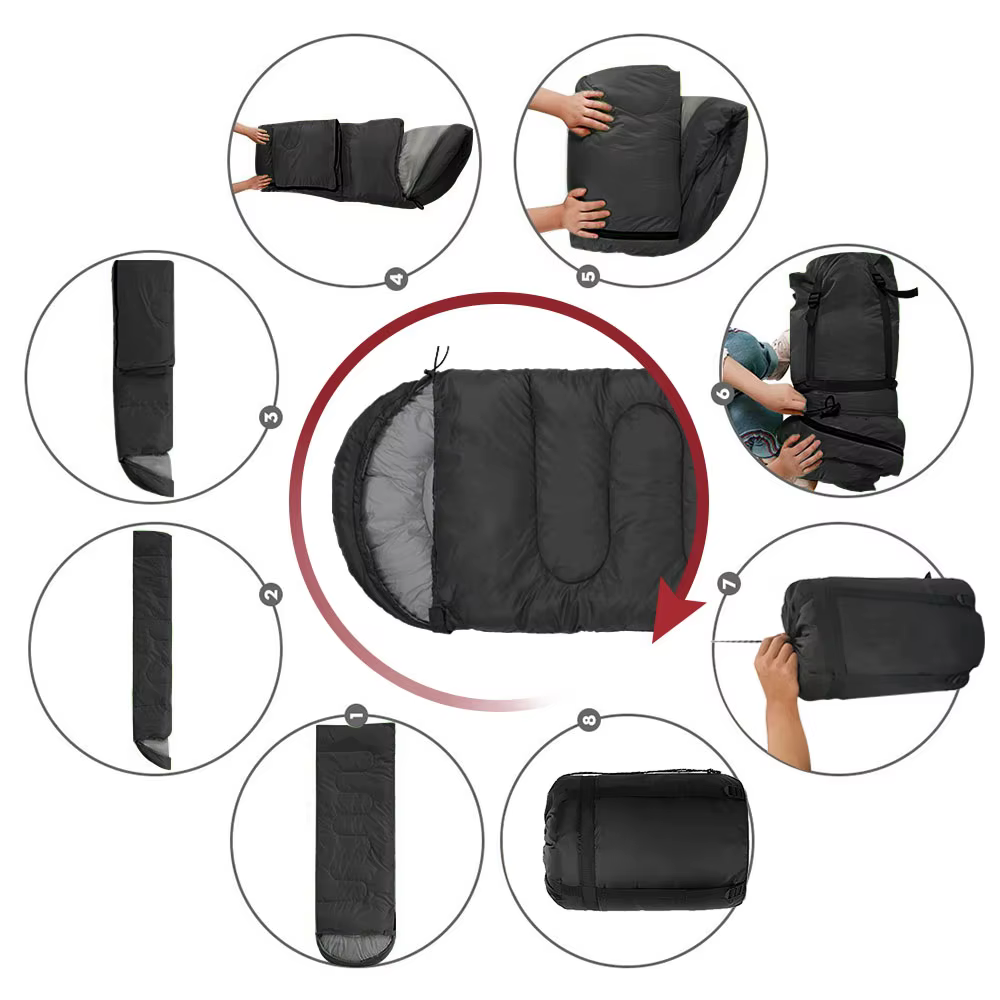 Sac de couchage de Camping léger, enveloppe chaude pour 4 saisons, sac de couchage d'hiver en coton pour maman en plein air