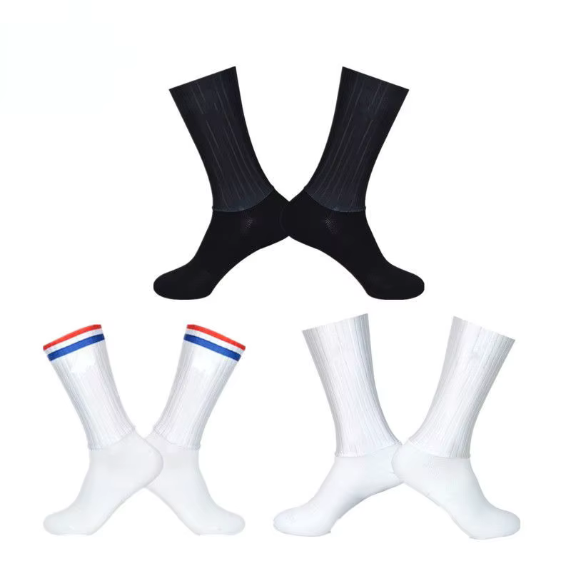 Nouvelles Chaussettes de Cyclisme 2026 Aero Antidérapantes en Silicone pour l'Été