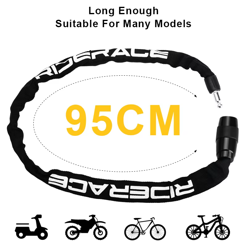 RIDERACE serrure à chaîne de vélo Portable antivol haute sécurité vtt