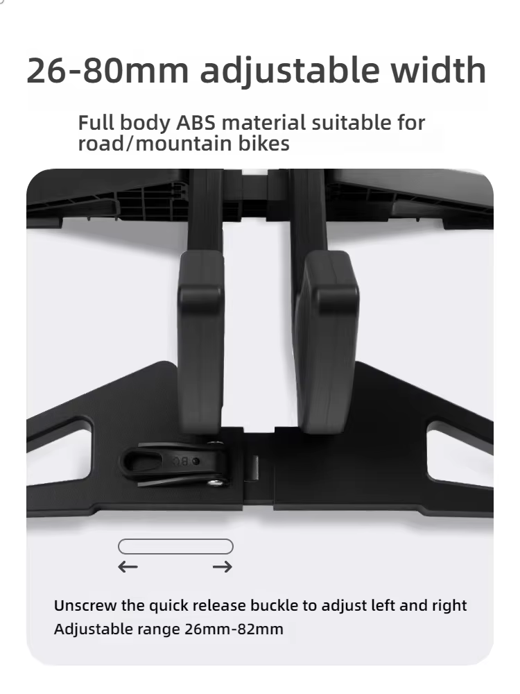 Support de sol pour vélo VTT TOSUOD, support de stationnement intérieur pour vélo, réglable et largement adaptable pour les accessoires de vélo de route et de montagne