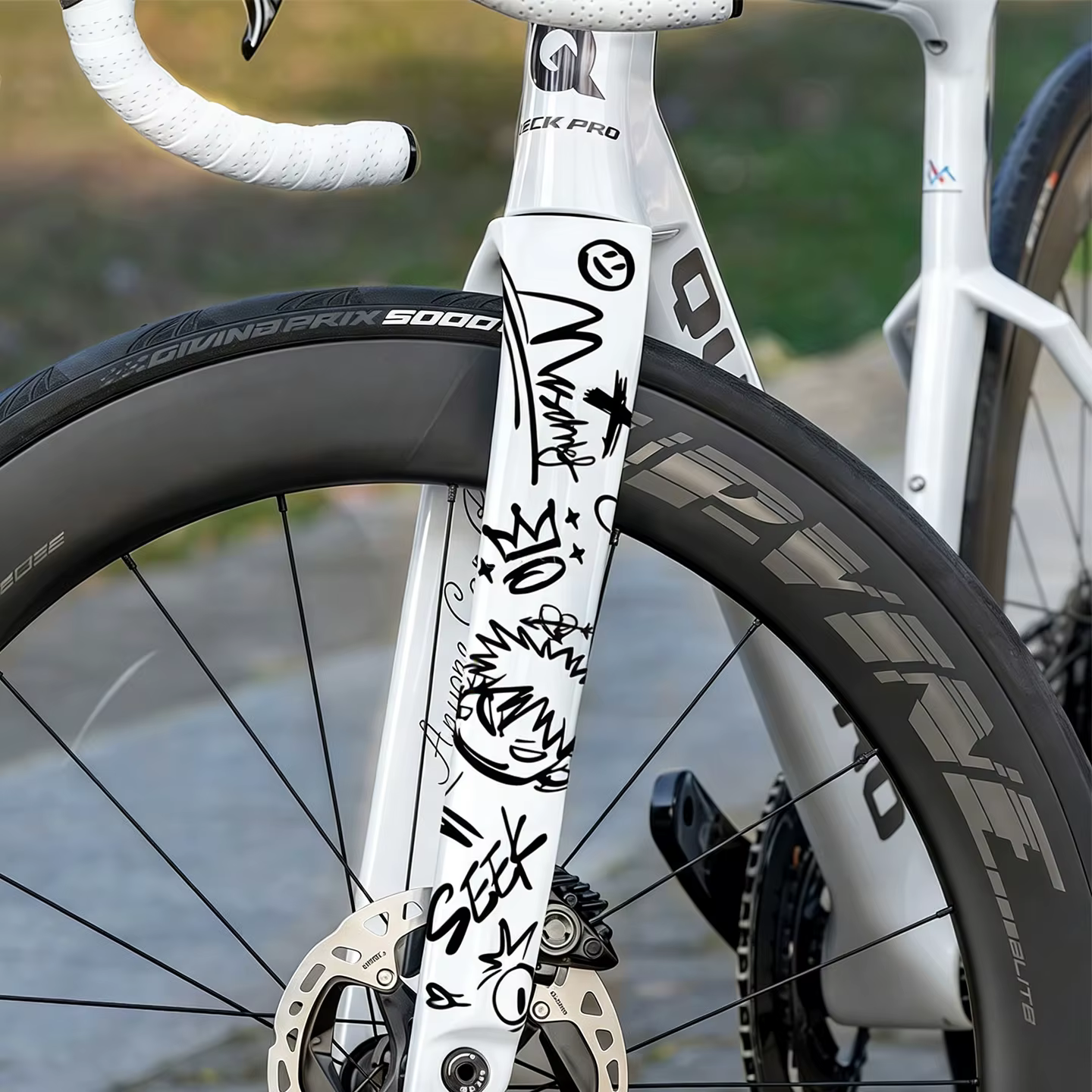 Kit d'autocollants décoratifs en vinyle DIY pour cadre de vélo