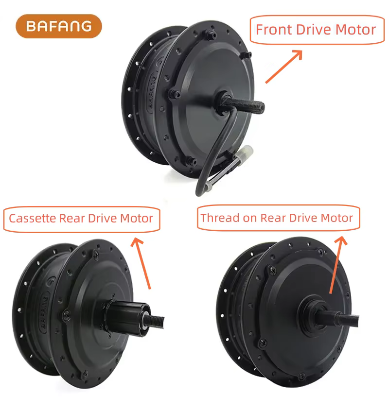 Bafang-Moteur de moyeu à engrenages sans balais pour vélo électrique