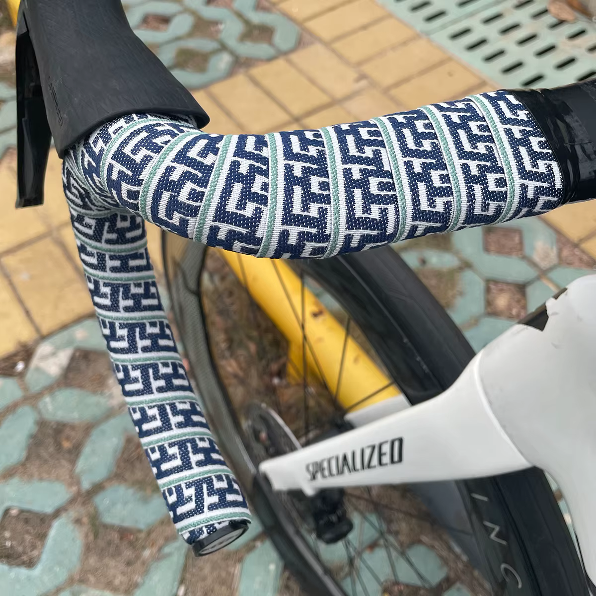 1 paire de rubans de guidon tressés pour vélo de route
