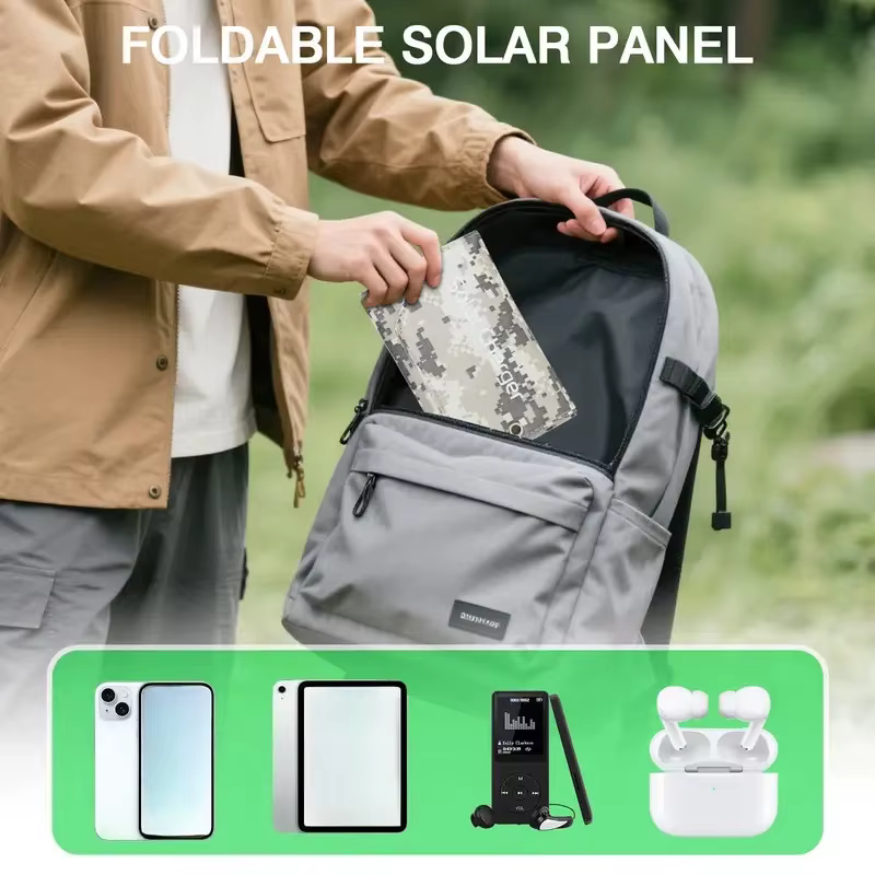 Chargeur portatif de rendement de panneau solaire pliable de 800W pour le Camping