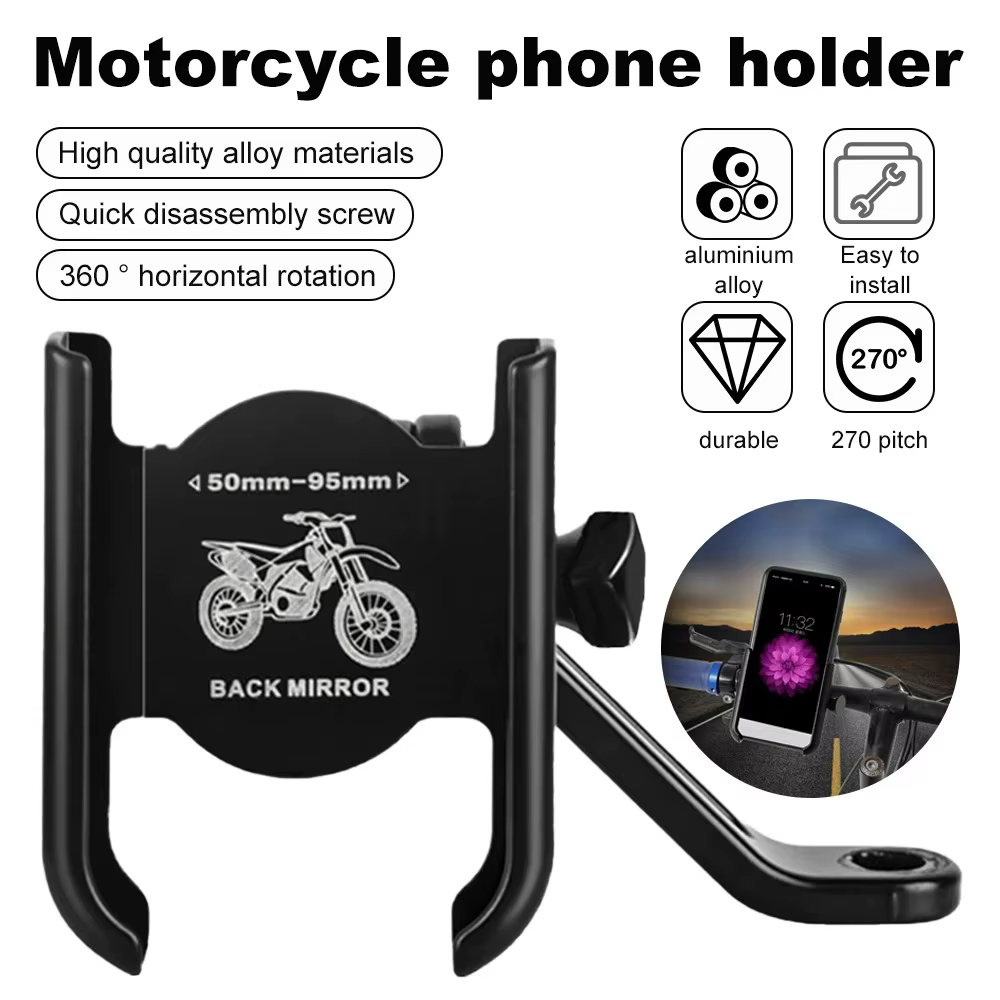 Support de téléphone de vélo en alliage d'aluminium