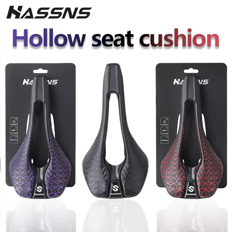 Selle de vélo en cuir HASSNS 145 mm