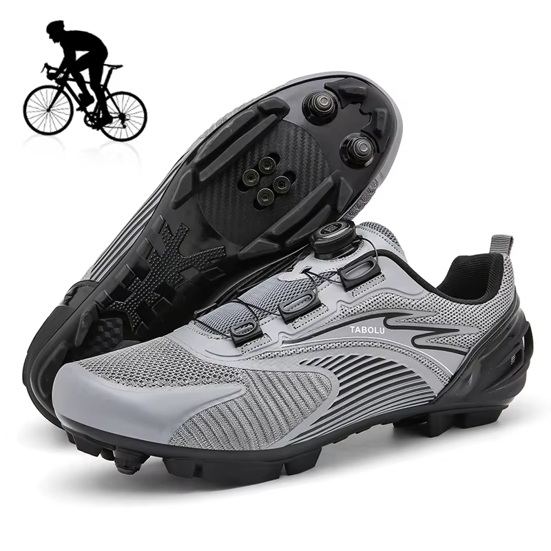 Chaussures de cyclisme plates en carbone pour hommes et femmes