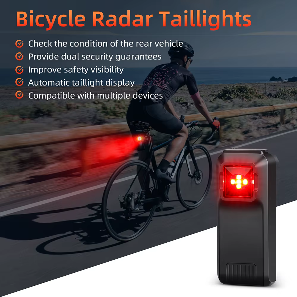 Enquêter arrière avec radar intelligent pour vélo