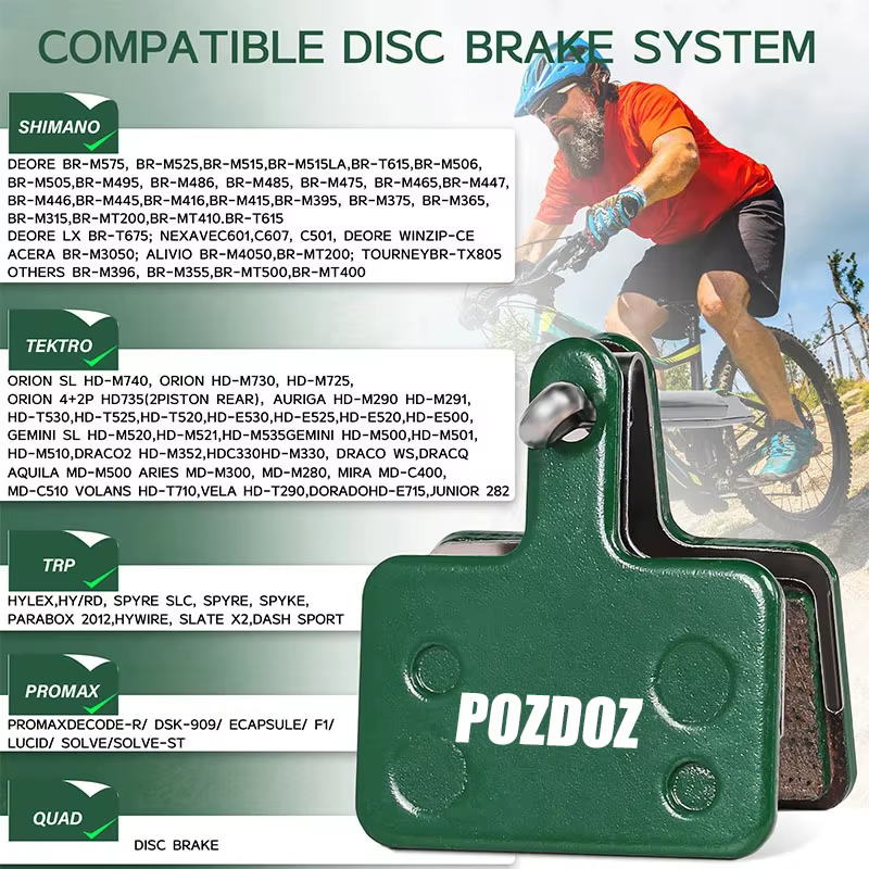 POZDOZ vtt plaquettes de frein de route en céramique pour SHIMANO B01S B05S vélo de montagne