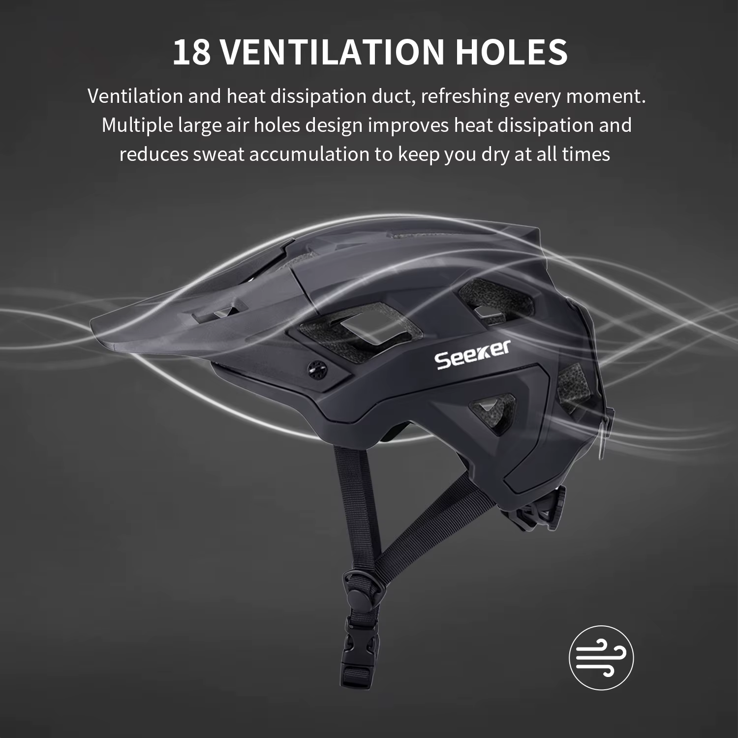 Casque de vélo de montagne léger SEEKER