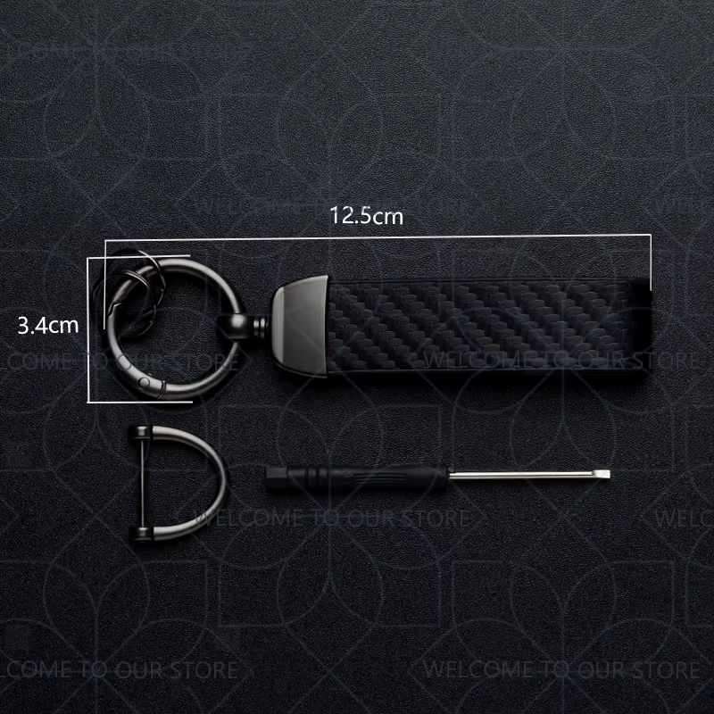 Porte-clés de voiture pour Megane Clio Scenic GT RS, Logo couleur française, widget en métal, accessoires d'ornements en cuir et Fiber de carbone