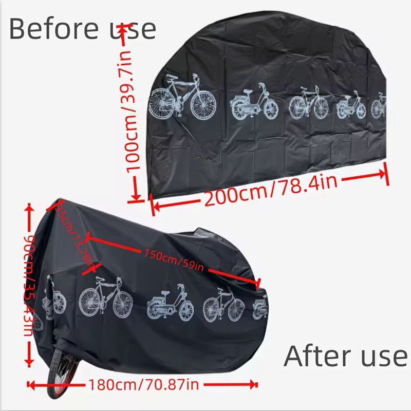 Housse de vélo imperméable et anti-poussière pour une utilisation intérieure et extérieure