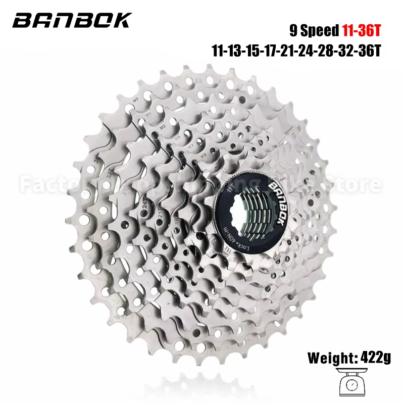 LTWOO A5 1X9 vitesses vtt vélo dérailleur groupe Compatible SHIMANO BANBOK 32T 36T Cassette volant VG chaînes pièces
