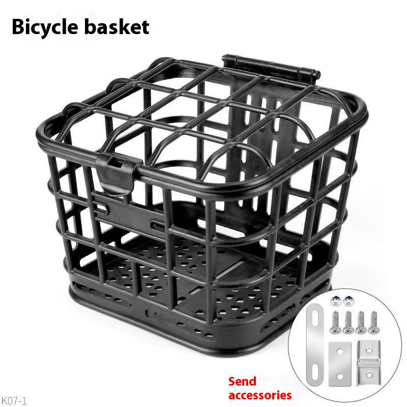 Offre spéciale 1 ensemble grande capacité Anti Extrusion vélo avant panier noir PC détachable