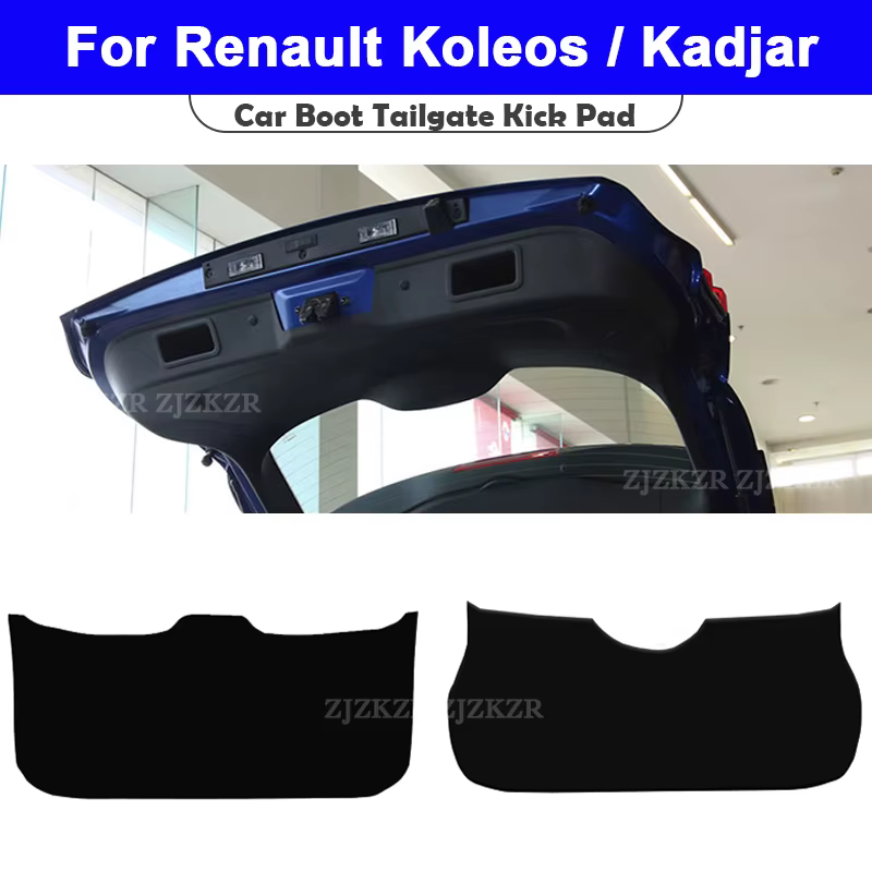 Protection de porte de coffre arrière en cuir pour Renault Koleos Kadjar, tampon de Protection Anti-salissure et étanche, accessoires d'intérieur de voiture