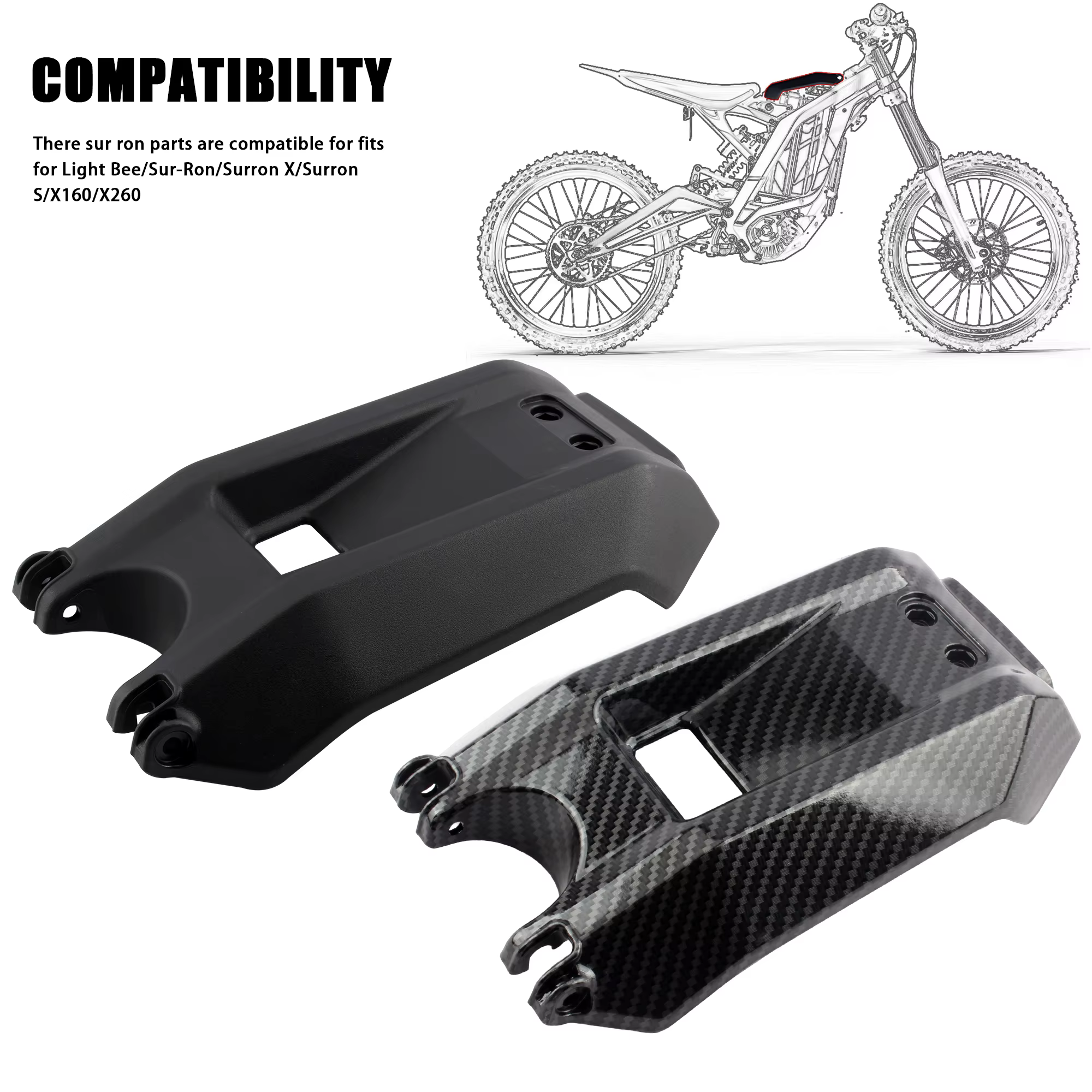 Couvercle de compartiment de batterie pour Pit Dirt Bike