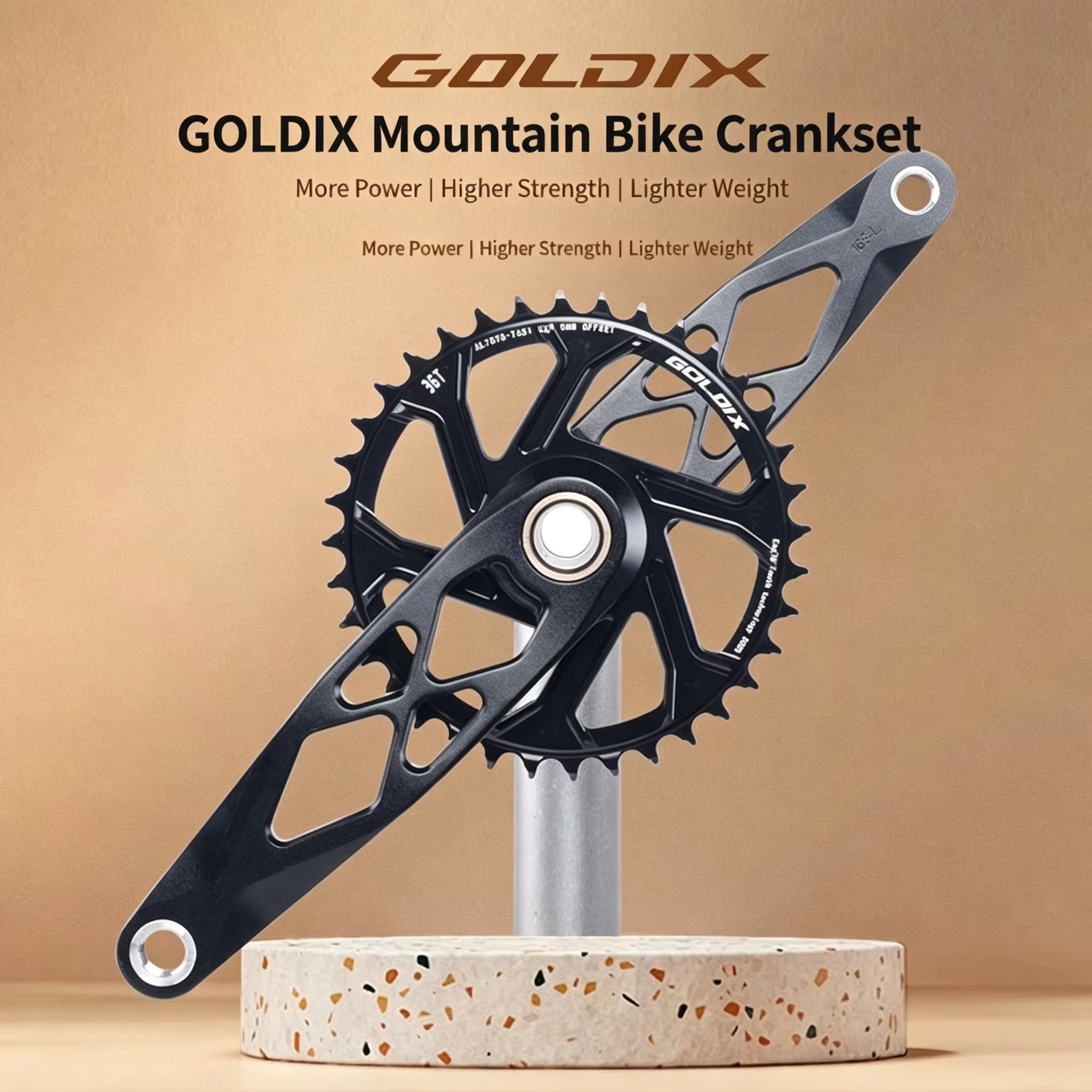 Pédalier de vélo de montagne BSA 24 mm 165 170 175 mm R-SPEC Trail Hollow pour DH AM XC compatible Shimano SRAM
