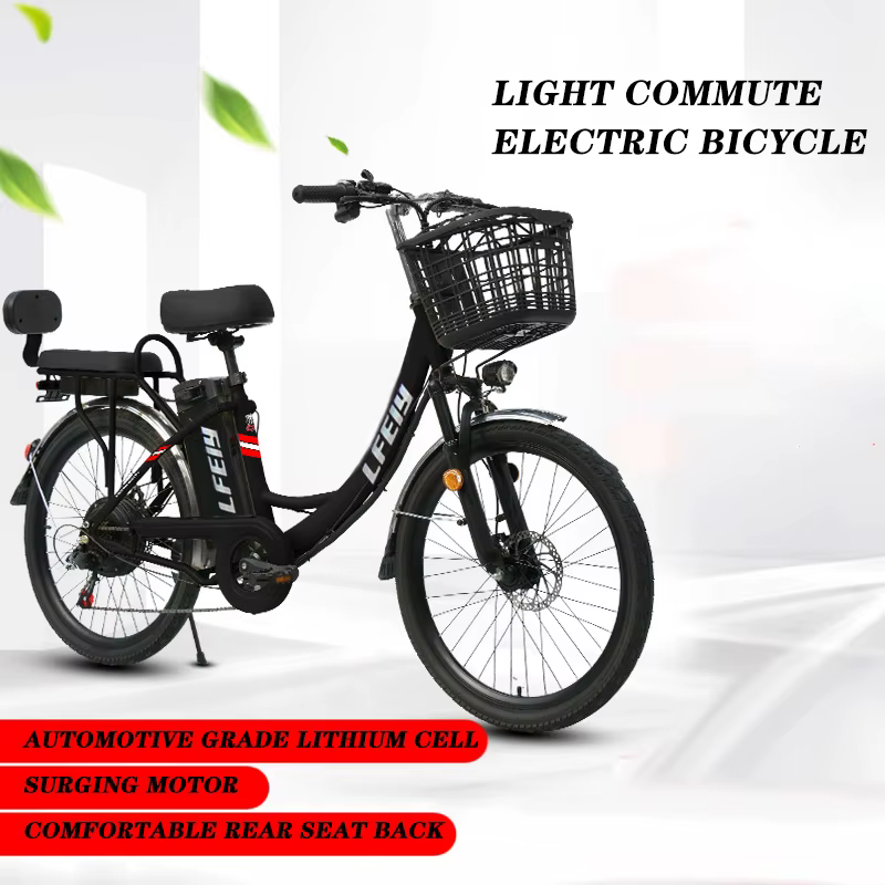 48V 350W vélo électrique pour adultes déplacement en ville 7 vitesses 26 pouces