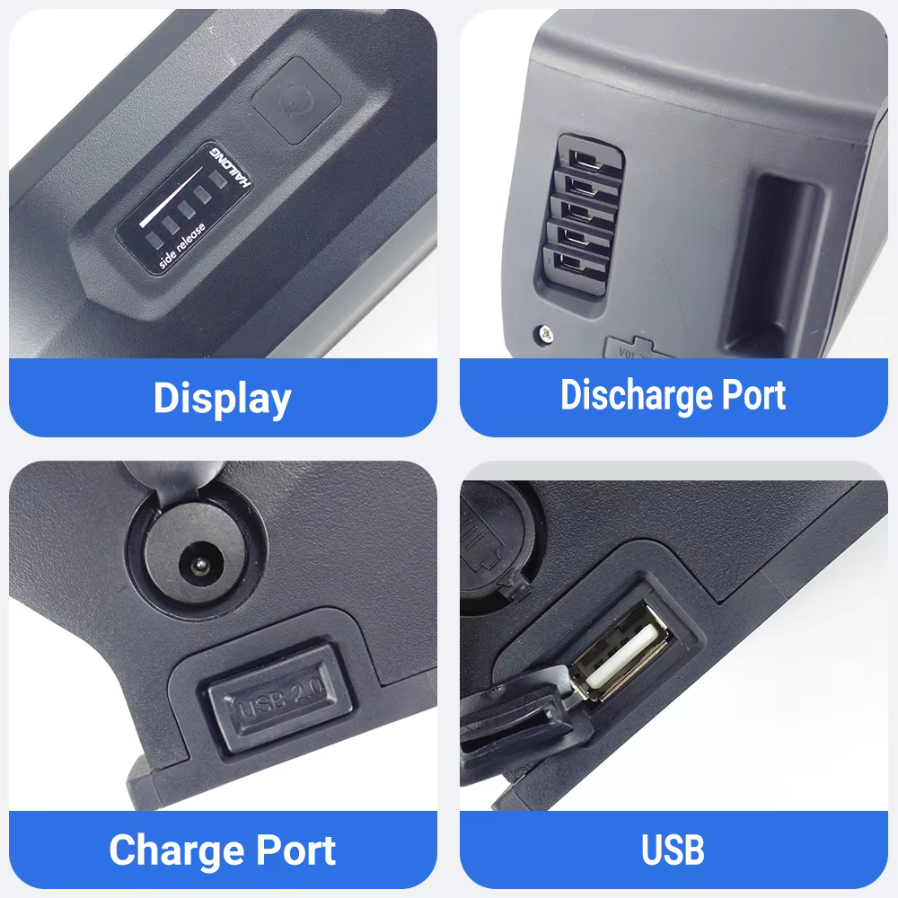 Batterie de vélo électrique Huffy 36V Hailong 10.4Ah 12Ah 14Ah
