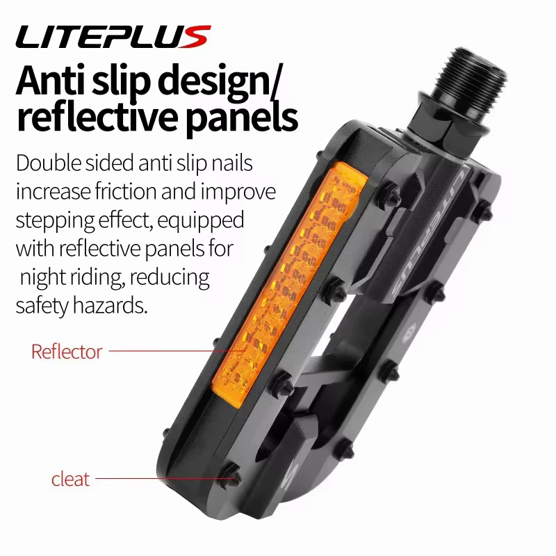 LITEPLUS pédales plates de vélo pliables