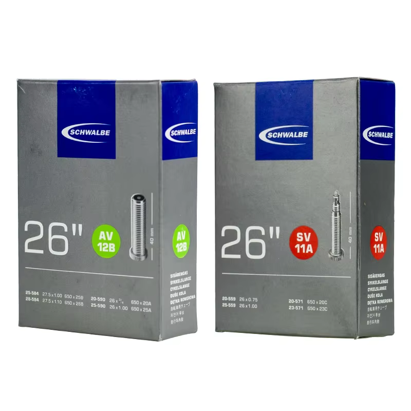 SCHWALBE 26 pouces VTT pneu chambre à air Presta Schrader Valve