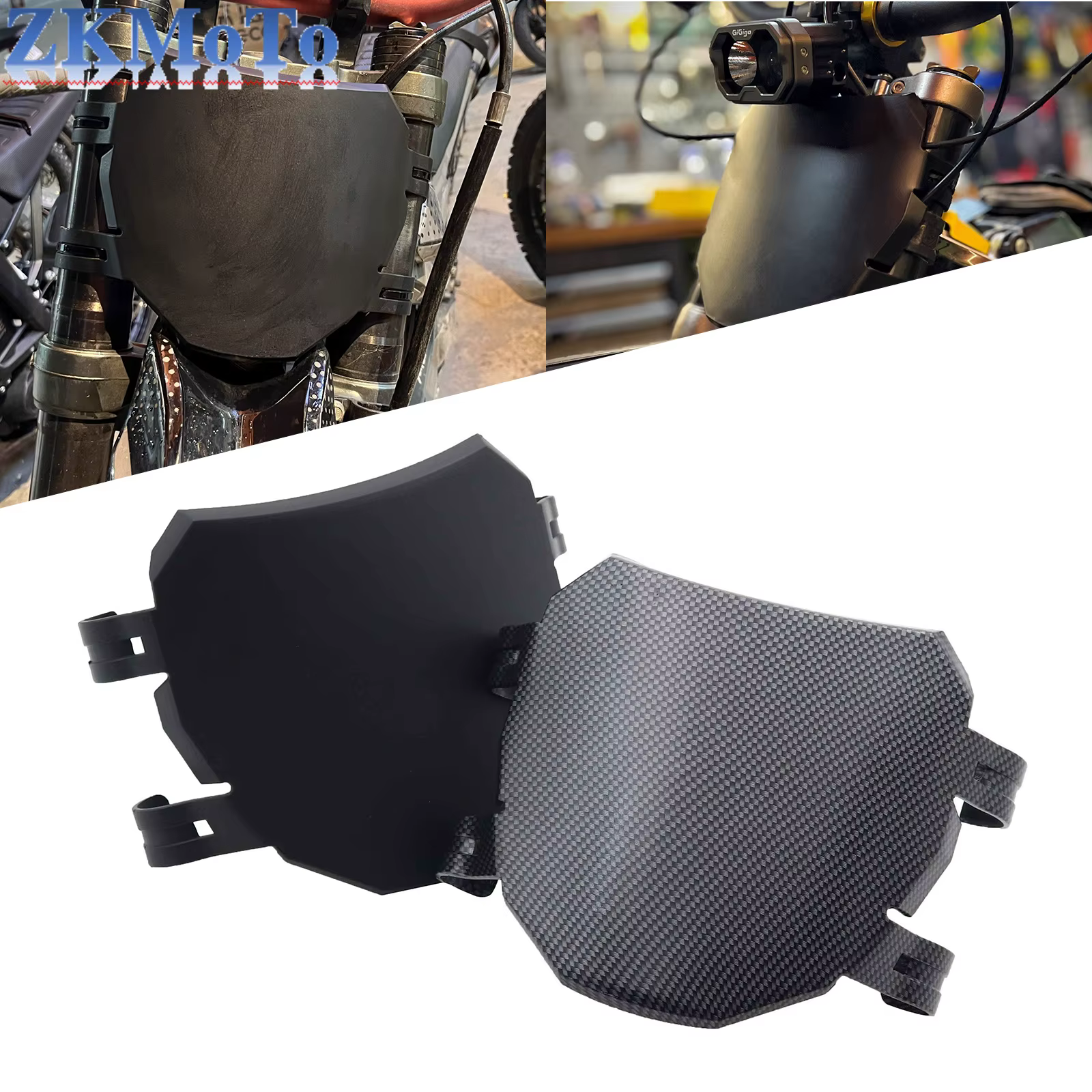 Plaque d'immatriculation universelle pour moto et vélo électrique