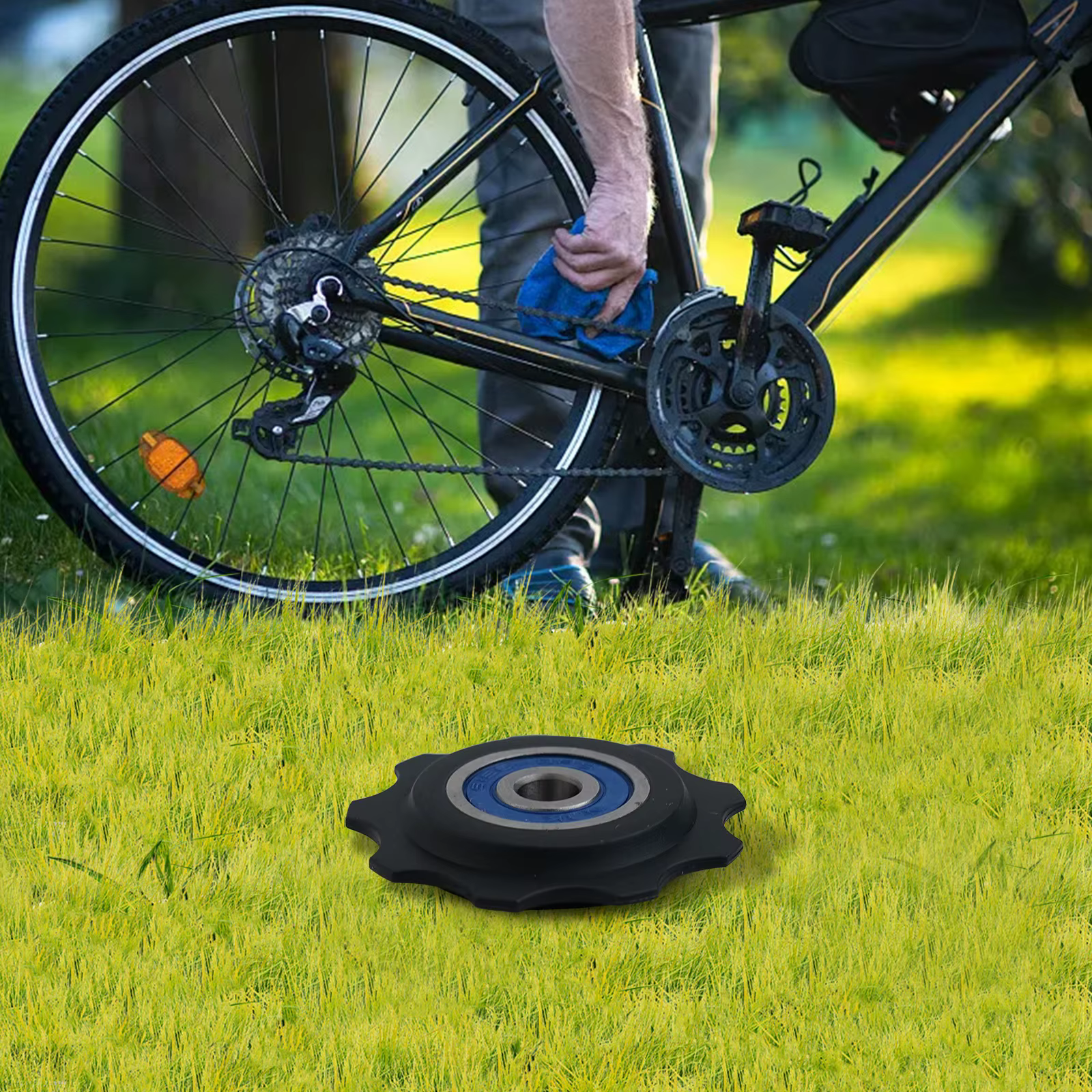 Rouleau de guidage de transmission de vélo