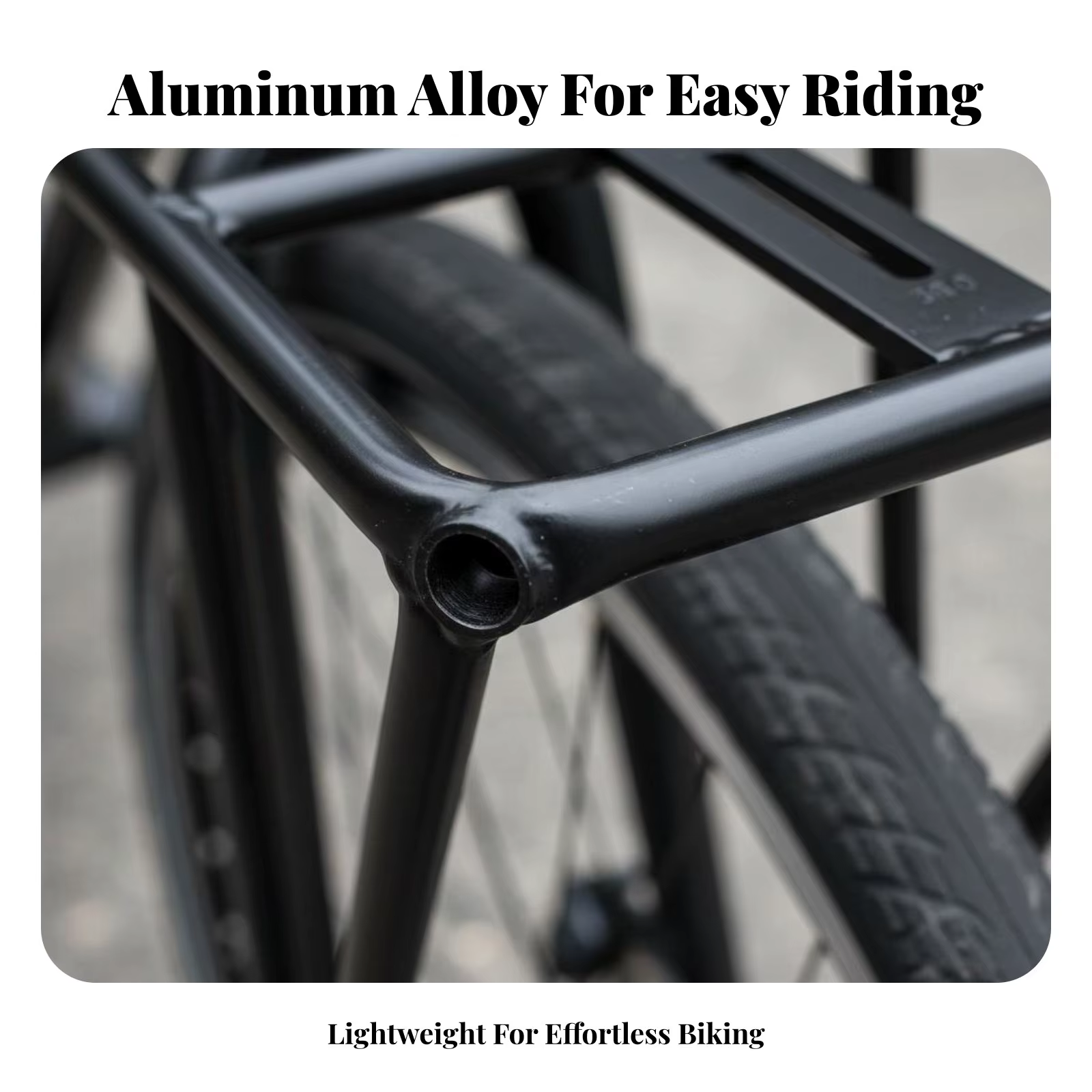 Porte-bagages avant pour vélo, porte-sacoche avant en aluminium léger, durable et robuste, idéal pour les navetteurs et les trajets quotidiens