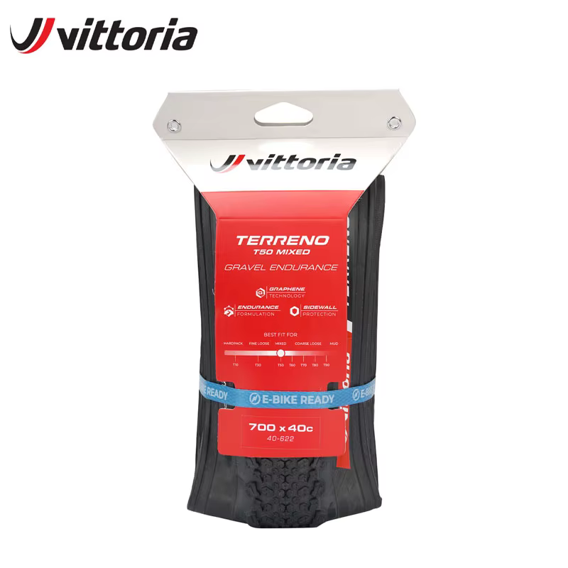 Vittoria vélo gravier route véhicule pneu 700x40C Tubeless TERRENO T50 mixte haute Anti-crevaison côté paroi Protection