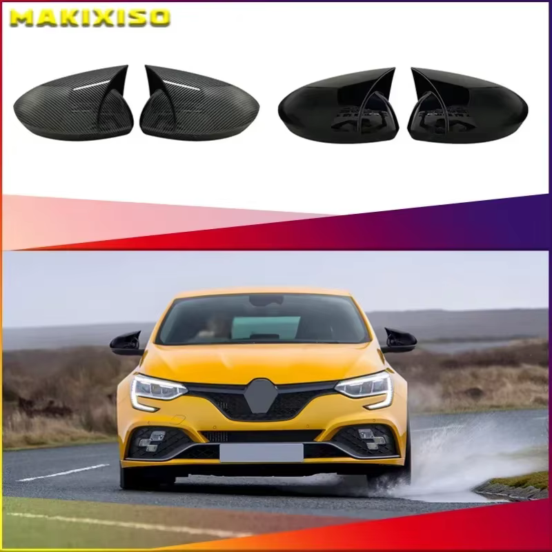 Coque de rétroviseur pour Renault Megane 4 2016 2017 2018 2019 2020, accessoire noir brillant, protection de voiture