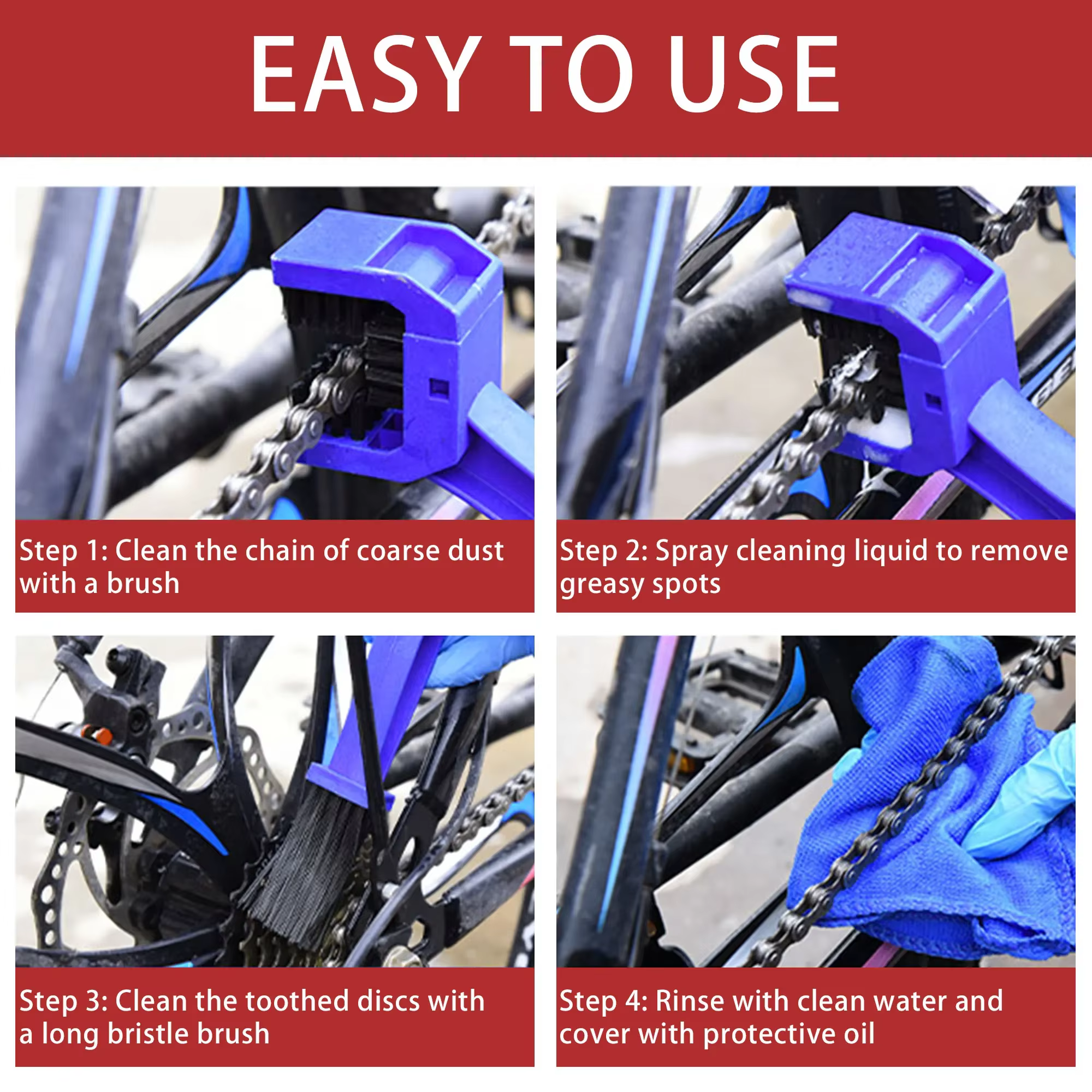 Nettoyeur de chaîne de vélo
