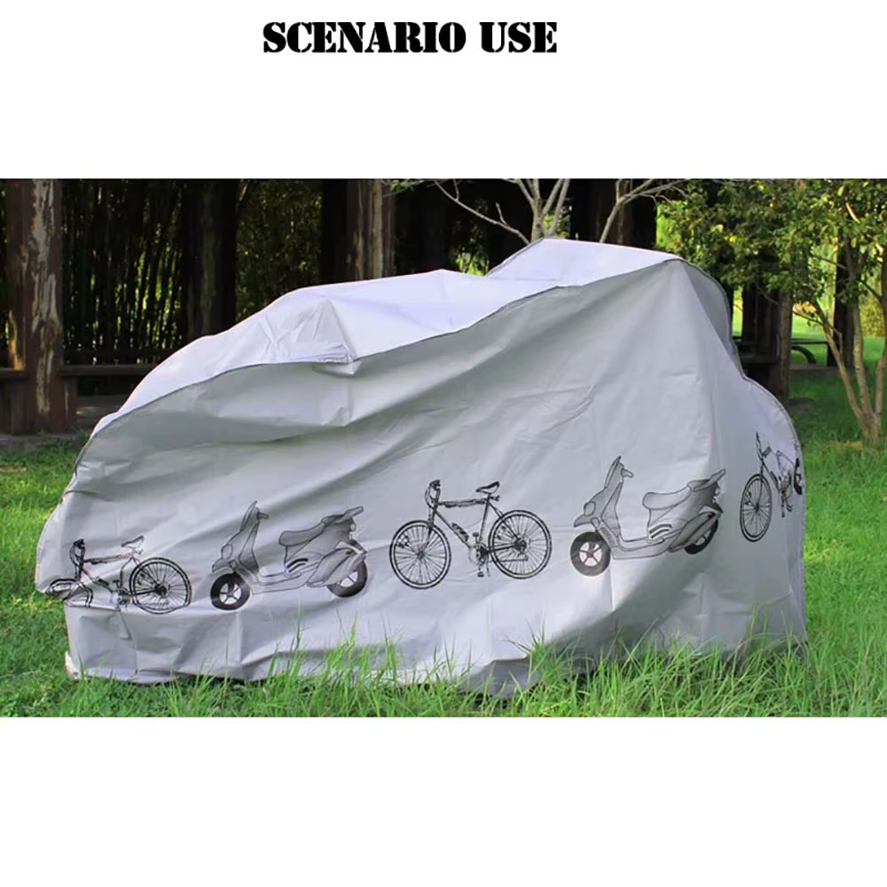 Housse de vélo multifonctionnelle imperméable pour véhicules électriques - Protection solaire extérieure et pare-pluie pour vélos