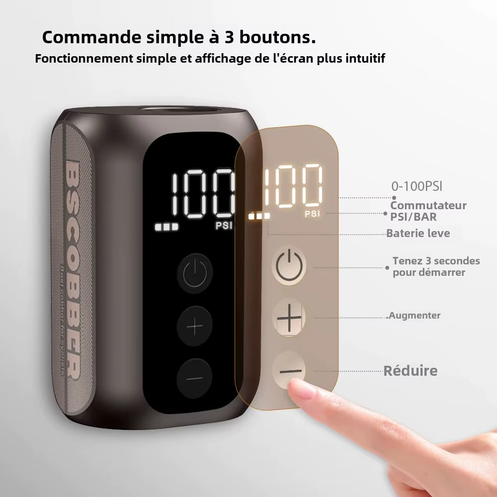 BSCOBBER A5mini pompe à Air Portable