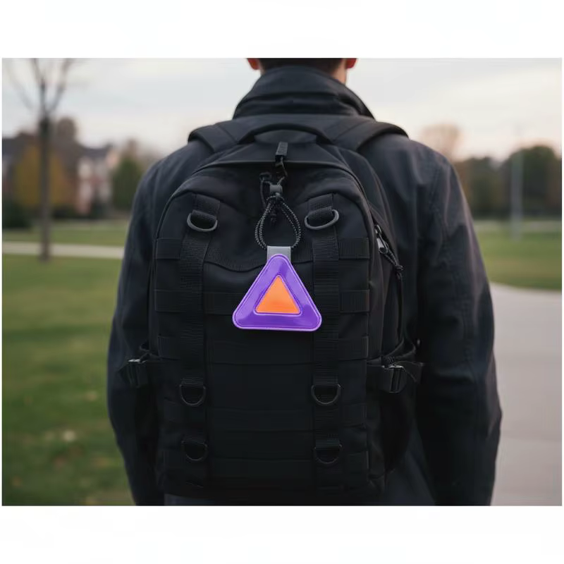 Panneaux réfléchissants triangulaires pour vélo