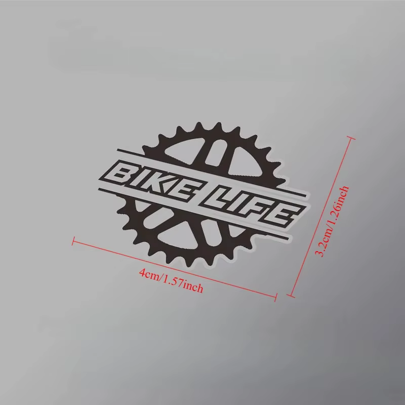 Autocollant décoratif en vinyle imperméable pour cadre de vélo