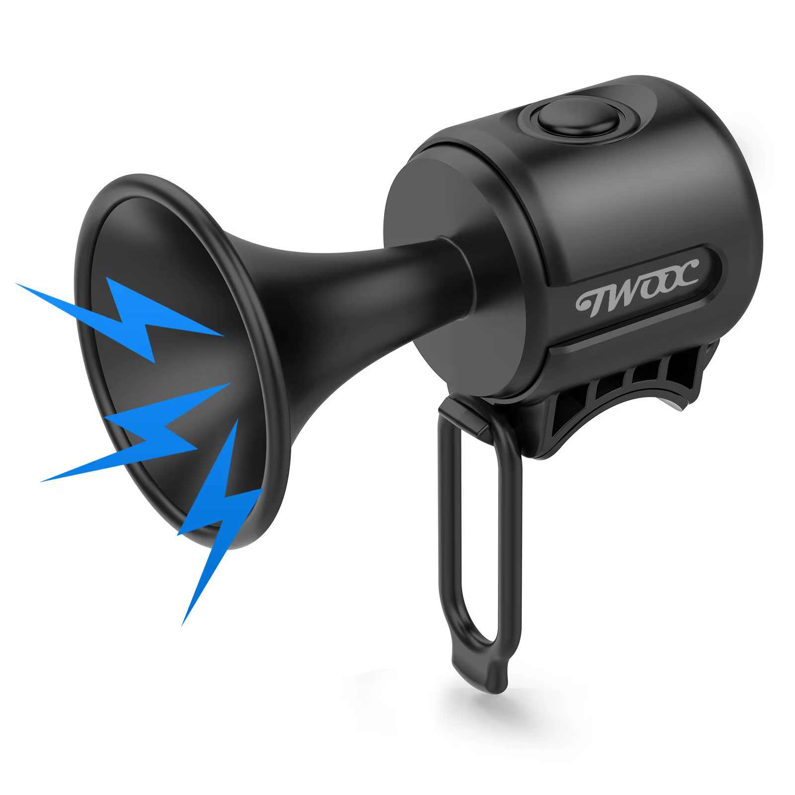 TWOOC Vélo Électronique Klaxon Fort Avertissement Son CR2032 Batterie 120dB IPX4 Étanche Adapté pour Route