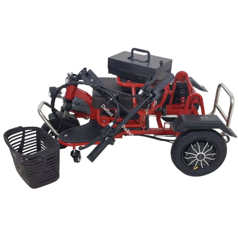 Tricycle électrique pliable à double moteur pour adultes