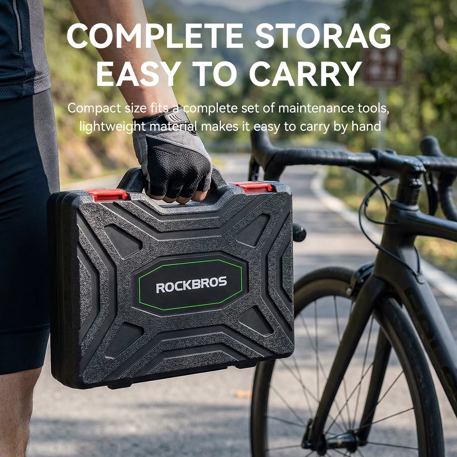 ROCKBROS Kit d'outils de réparation de vélo boîte multifonctionnelle 22 en 1 combinaison