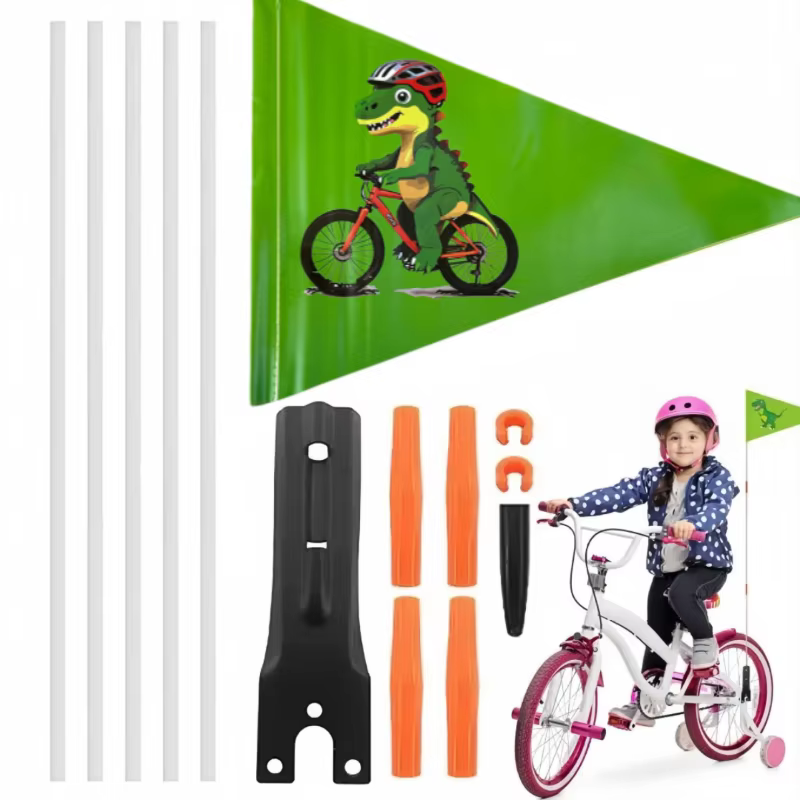 Drapeau de vélo réglable en hauteur