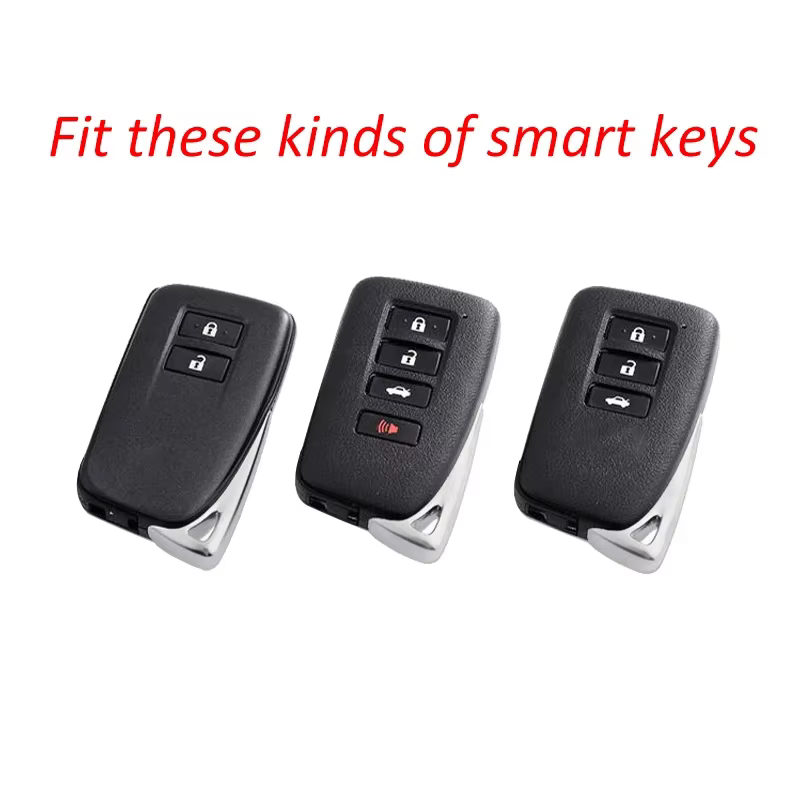 Juste de porte-clés de voiture pour Lexus, accessoires JOCase, fibre de carbone, IS, ES, NX, RX, GS, LX, RC, 200, 250, 300, 350